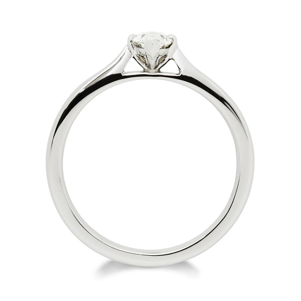 Platinum Marquise Cut Diamond Solitaire Engagement Ring 0.50ct Thumbnail Image 1