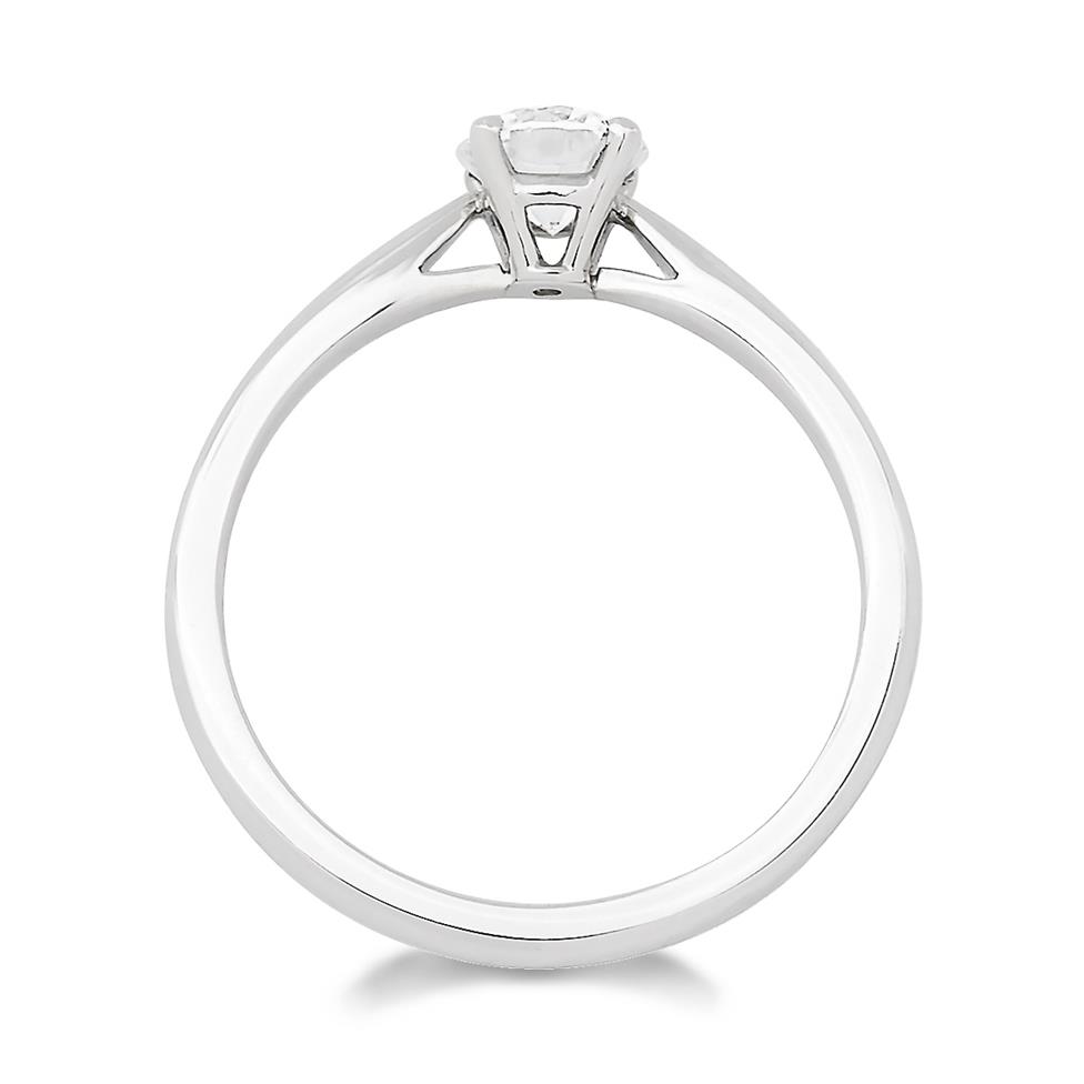 Platinum Classic Design Diamond Solitaire Engagement Ring 0.50ct Thumbnail Image 2