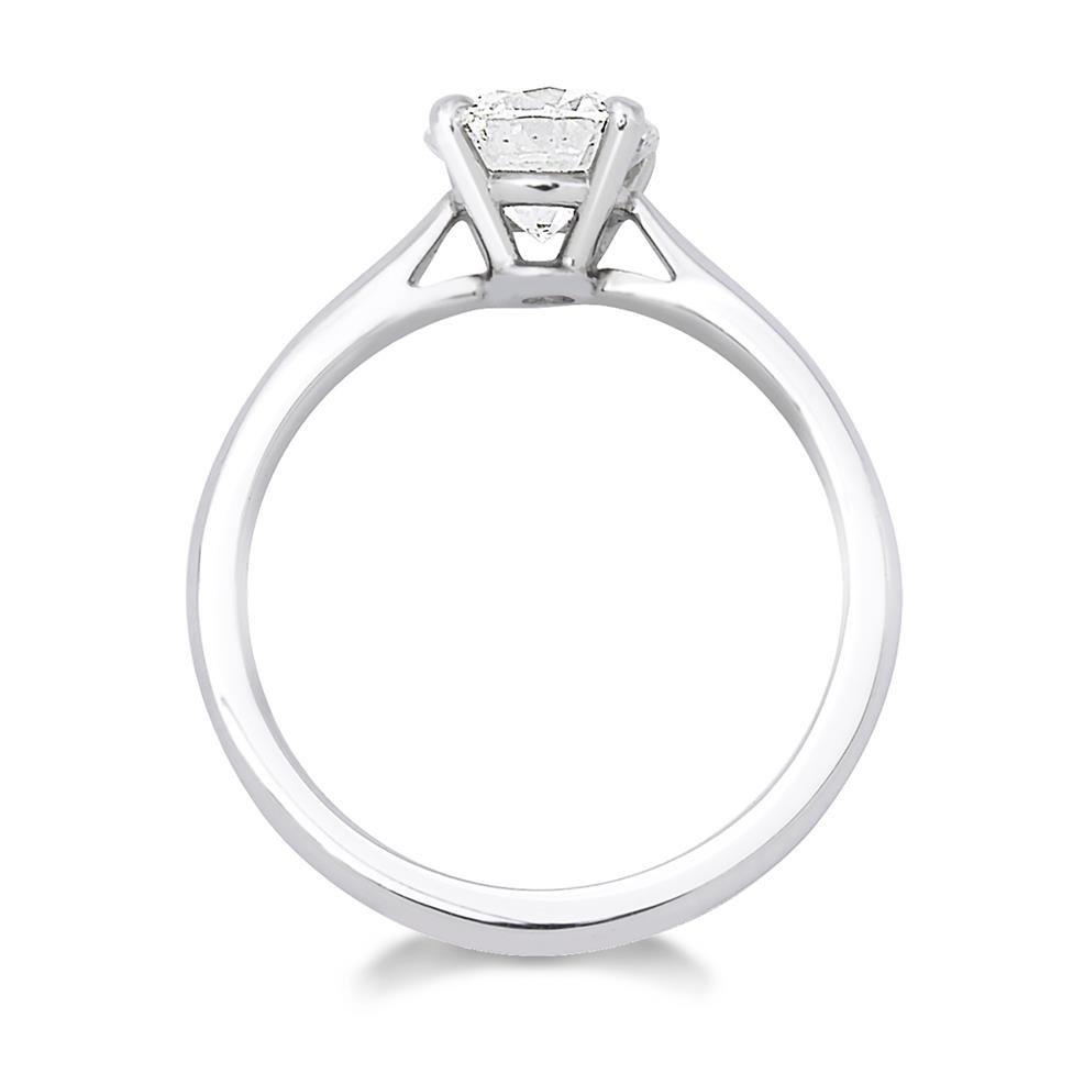 Platinum Classic Design Diamond Solitaire Engagement Ring 1.20ct Thumbnail Image 1
