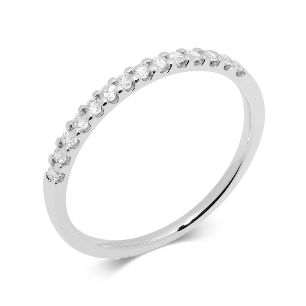 Platinum Diamond Half Eternity Ring 0.15ct Thumbnail Image 0