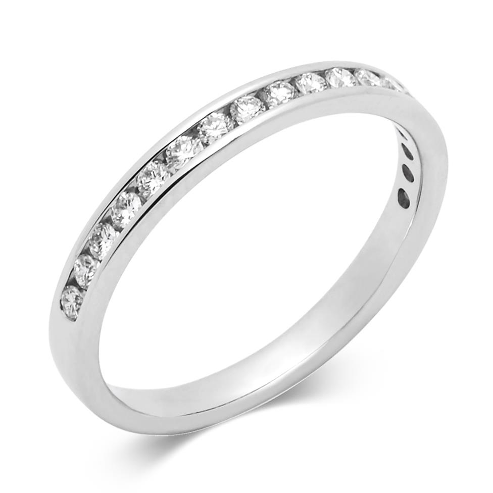 Platinum Diamond Half Eternity Ring 0.25ct Thumbnail Image 0