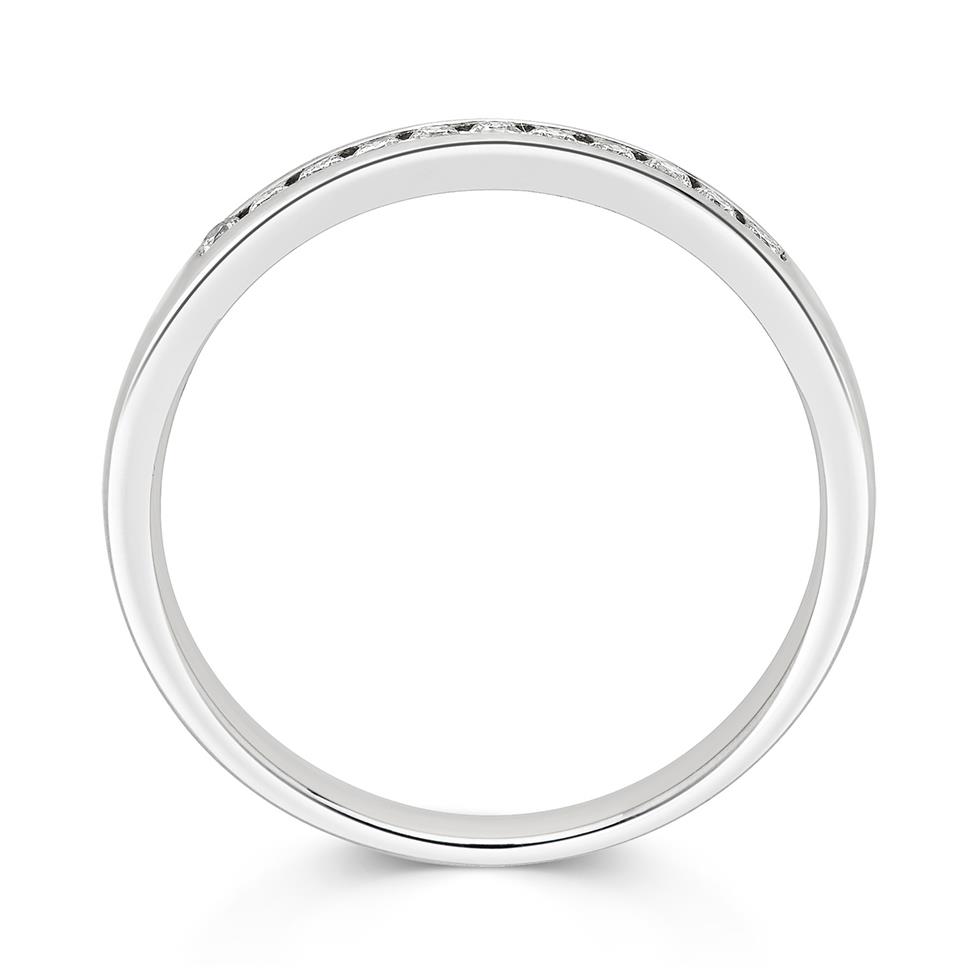 Platinum Diamond Half Eternity Ring 0.10ct Thumbnail Image 2