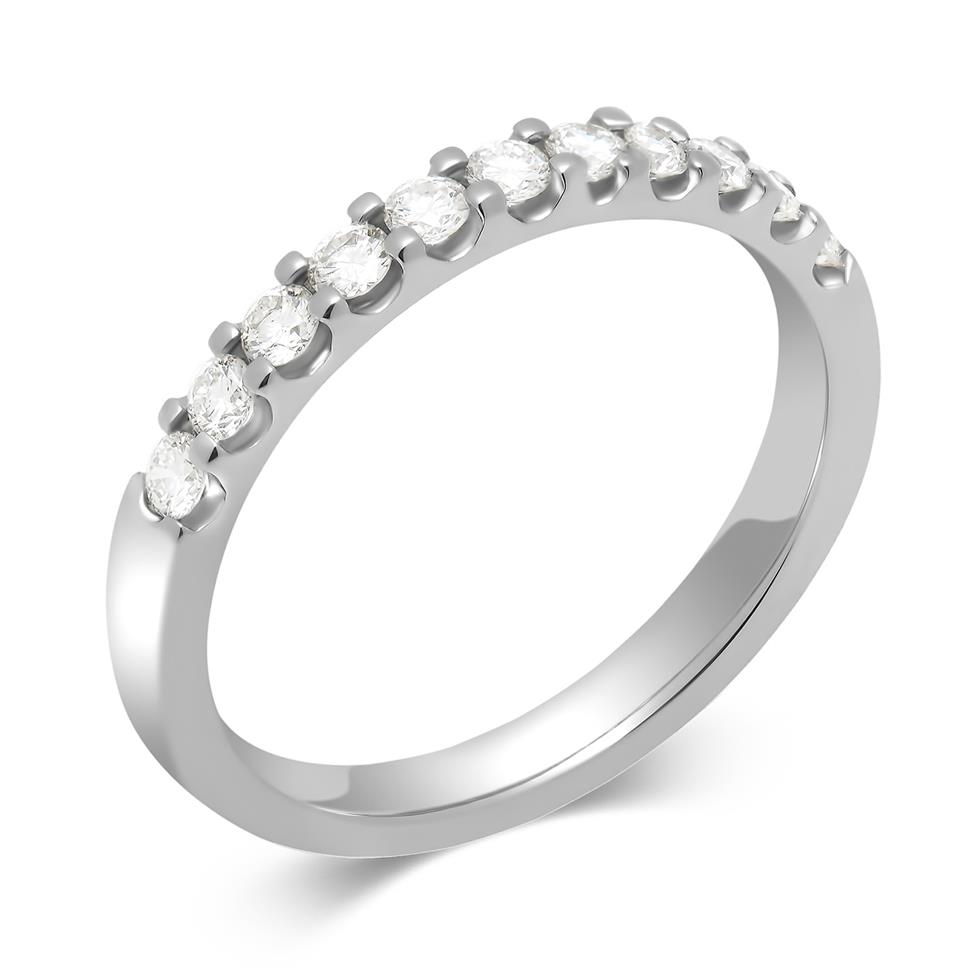 Platinum Diamond Half Eternity Ring 0.33ct Thumbnail Image 0