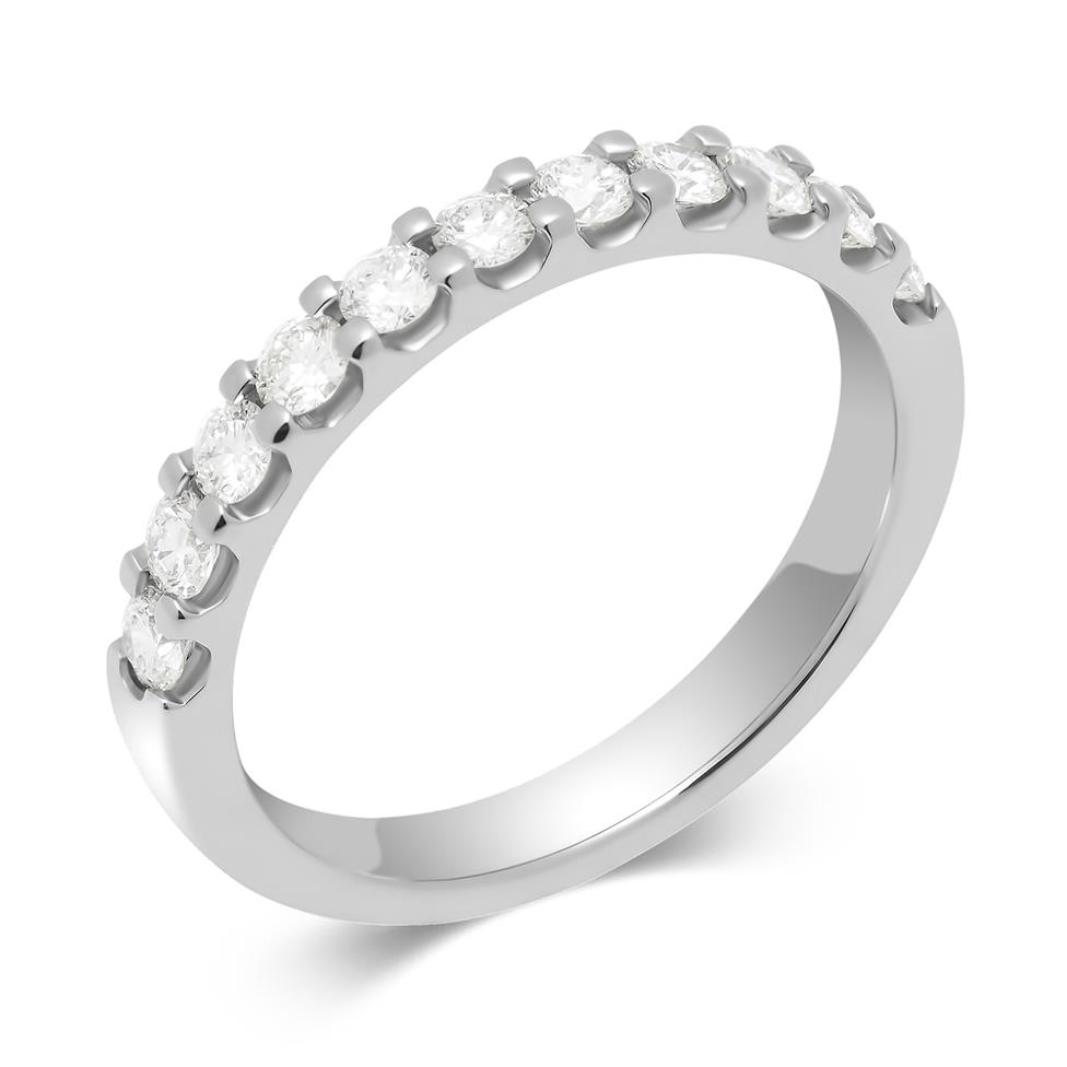 Platinum Diamond Half Eternity Ring 0.50ct Thumbnail Image 0
