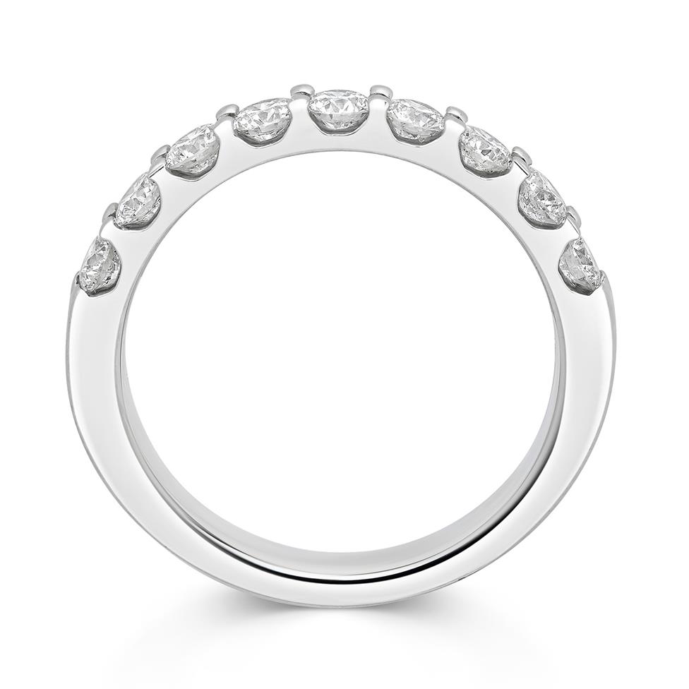 Platinum Diamond Half Eternity Ring 0.75ct Thumbnail Image 1