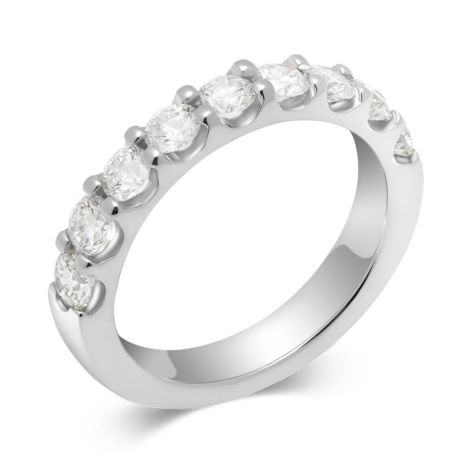 Platinum Diamond Half Eternity Ring 1.00ct Thumbnail Image 0