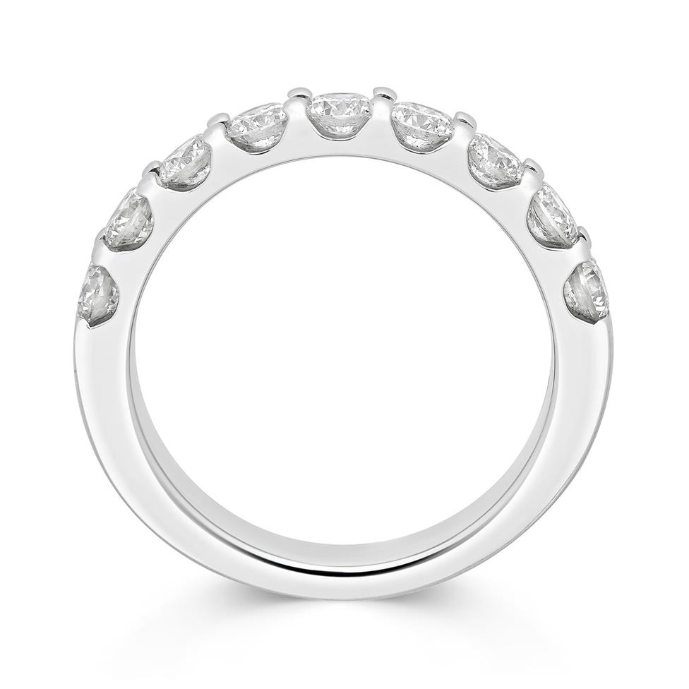 Platinum Diamond Half Eternity Ring 1.00ct Thumbnail Image 2