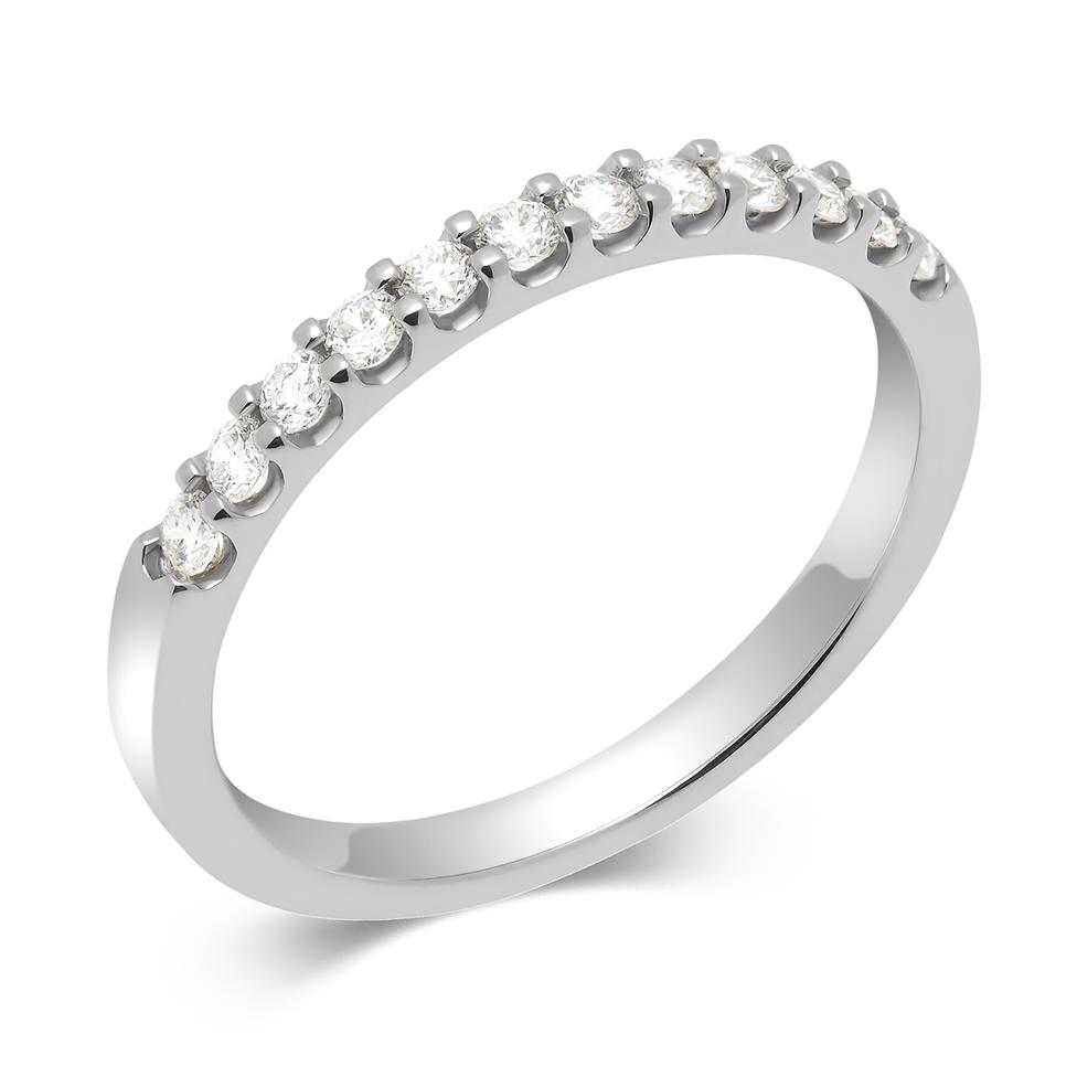 Platinum Diamond Half Eternity Ring 0.25ct Thumbnail Image 0