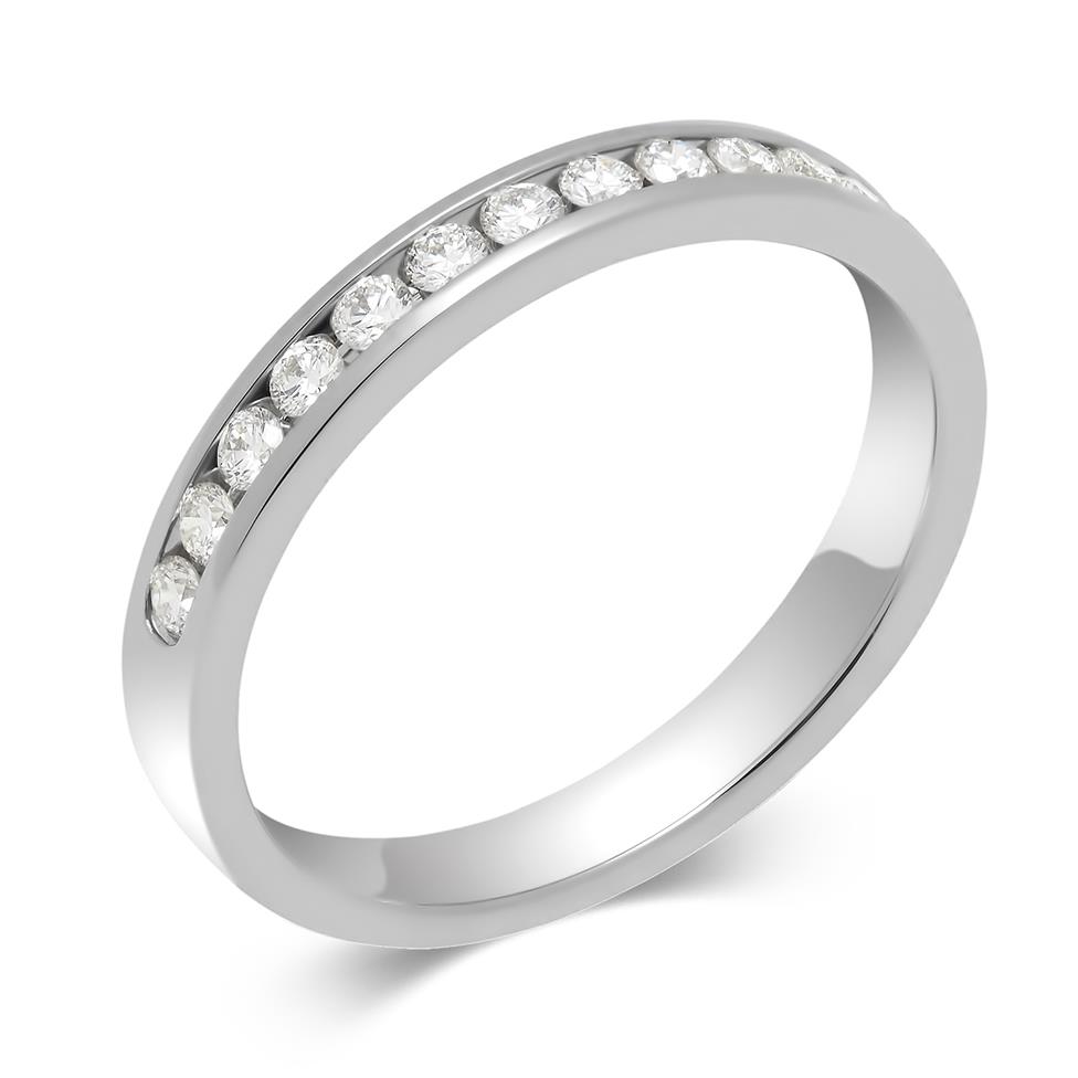 Platinum Diamond Half Eternity Ring 0.25ct Thumbnail Image 0