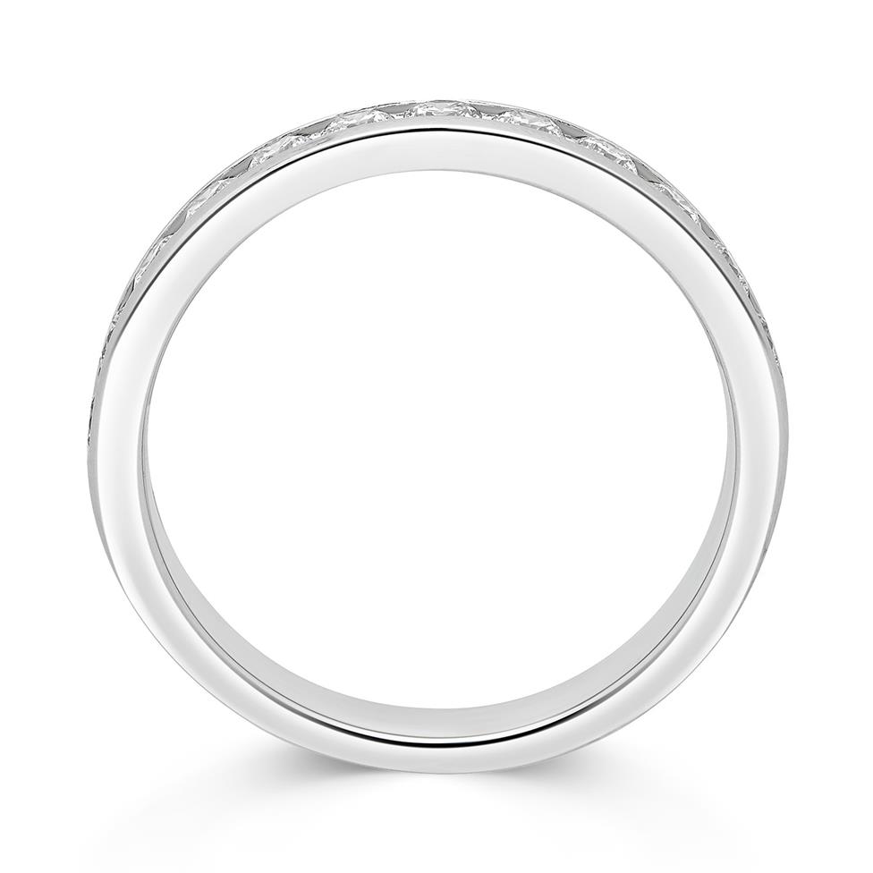 Platinum Diamond Half Eternity Ring 0.50ct Thumbnail Image 1