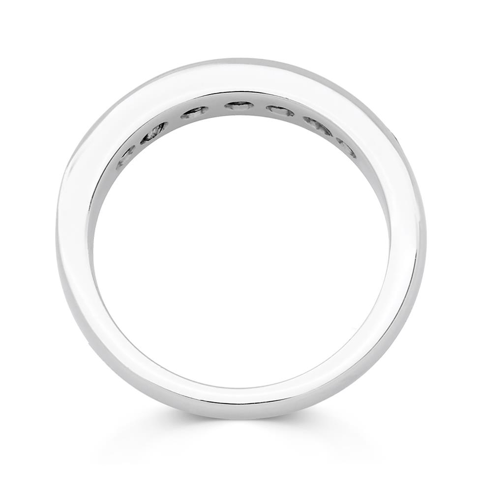 Platinum Diamond Half Eternity Ring 1.00ct Thumbnail Image 2