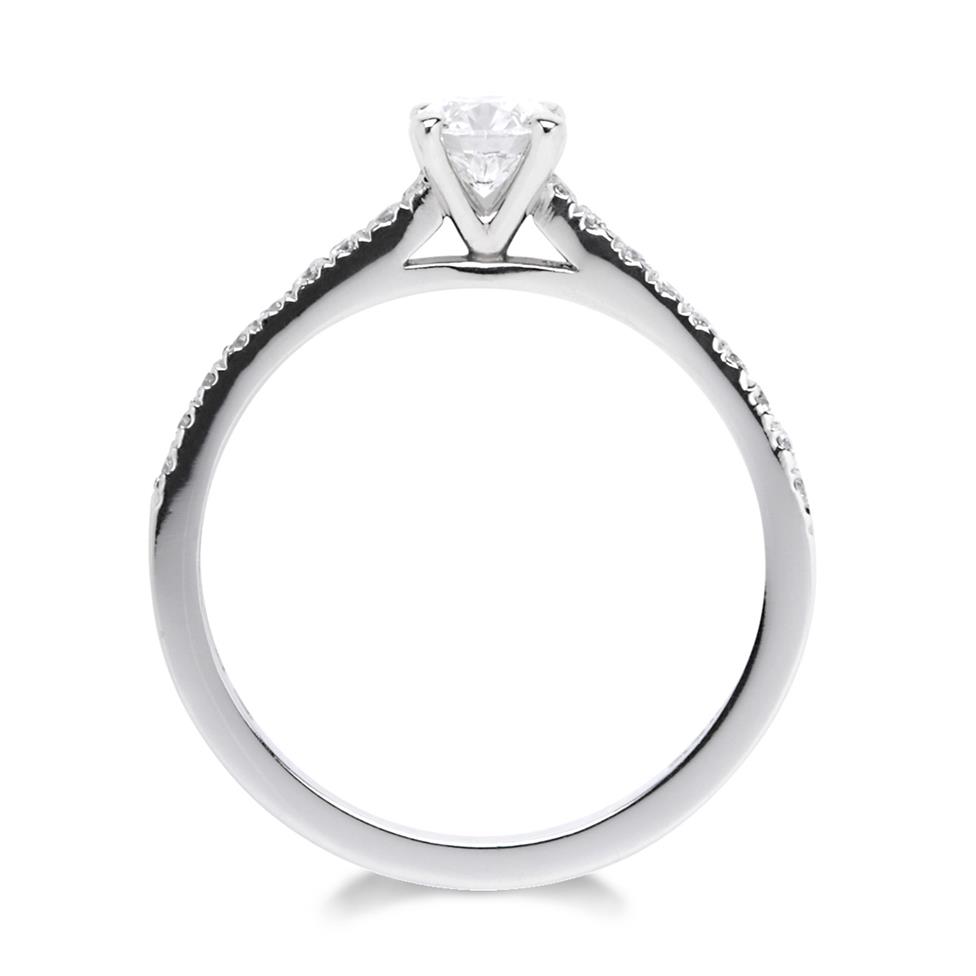 Platinum Diamond Solitaire Engagement Ring 0.60ct Thumbnail Image 3