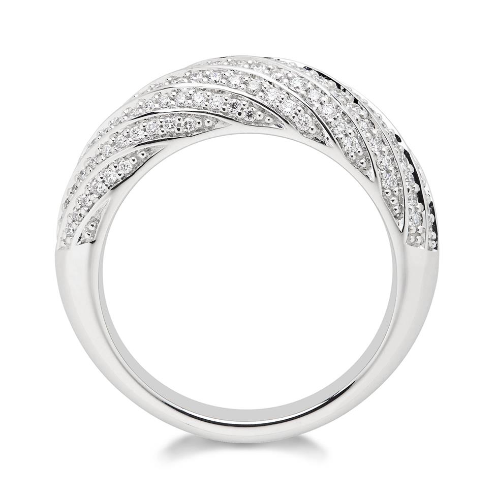 18ct White Gold Diamond Dress Ring 0.50ct Thumbnail Image 1