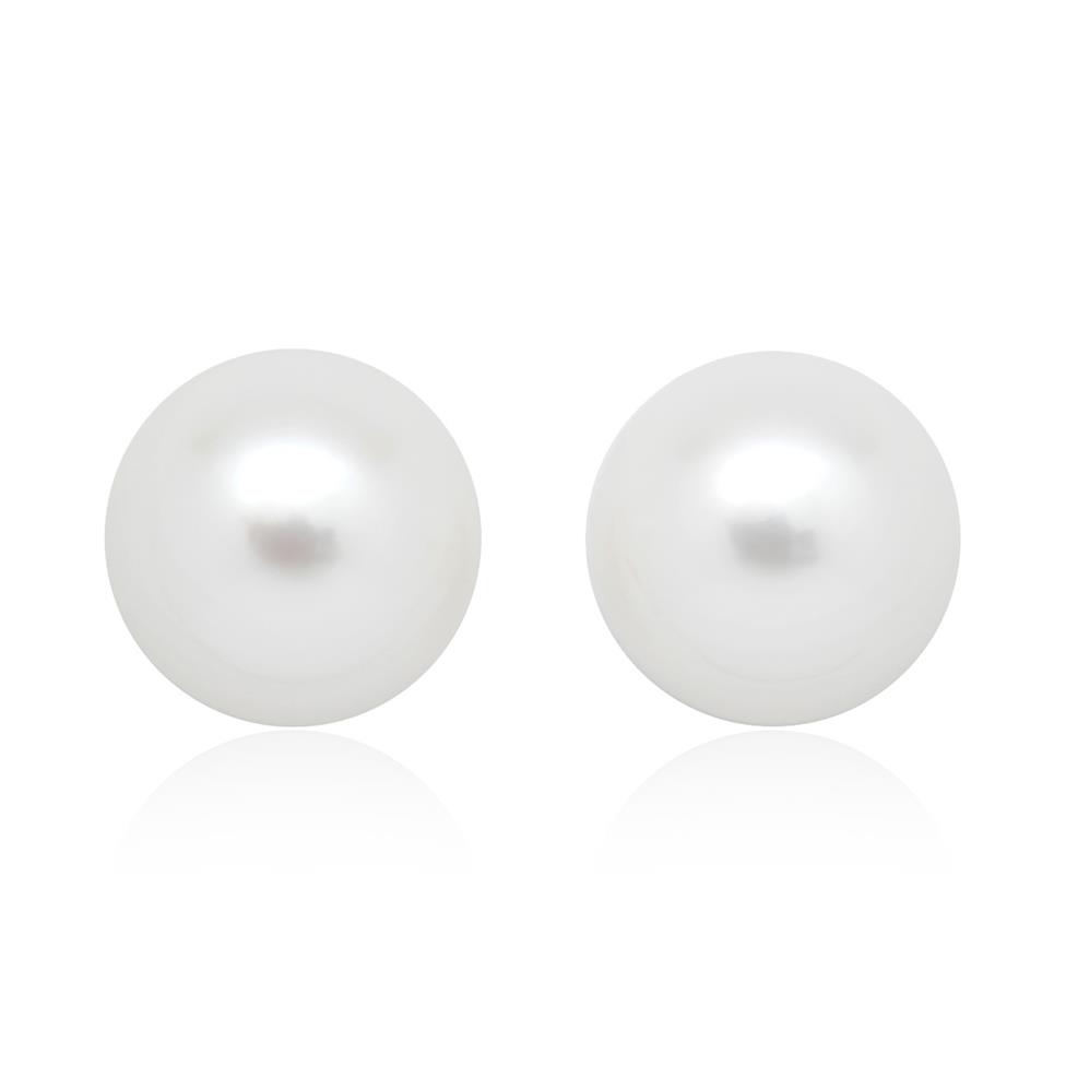 18ct Yellow Gold Freshwater Pearl Stud Earrings 8mm Thumbnail Image 0