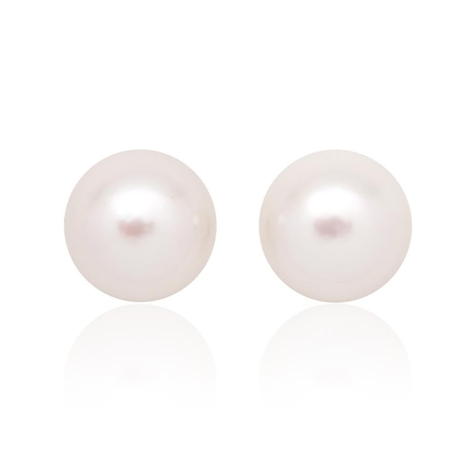 18ct Yellow Gold Akoya AA Grade Pearl Stud Earrings 6.5mm Thumbnail Image 0