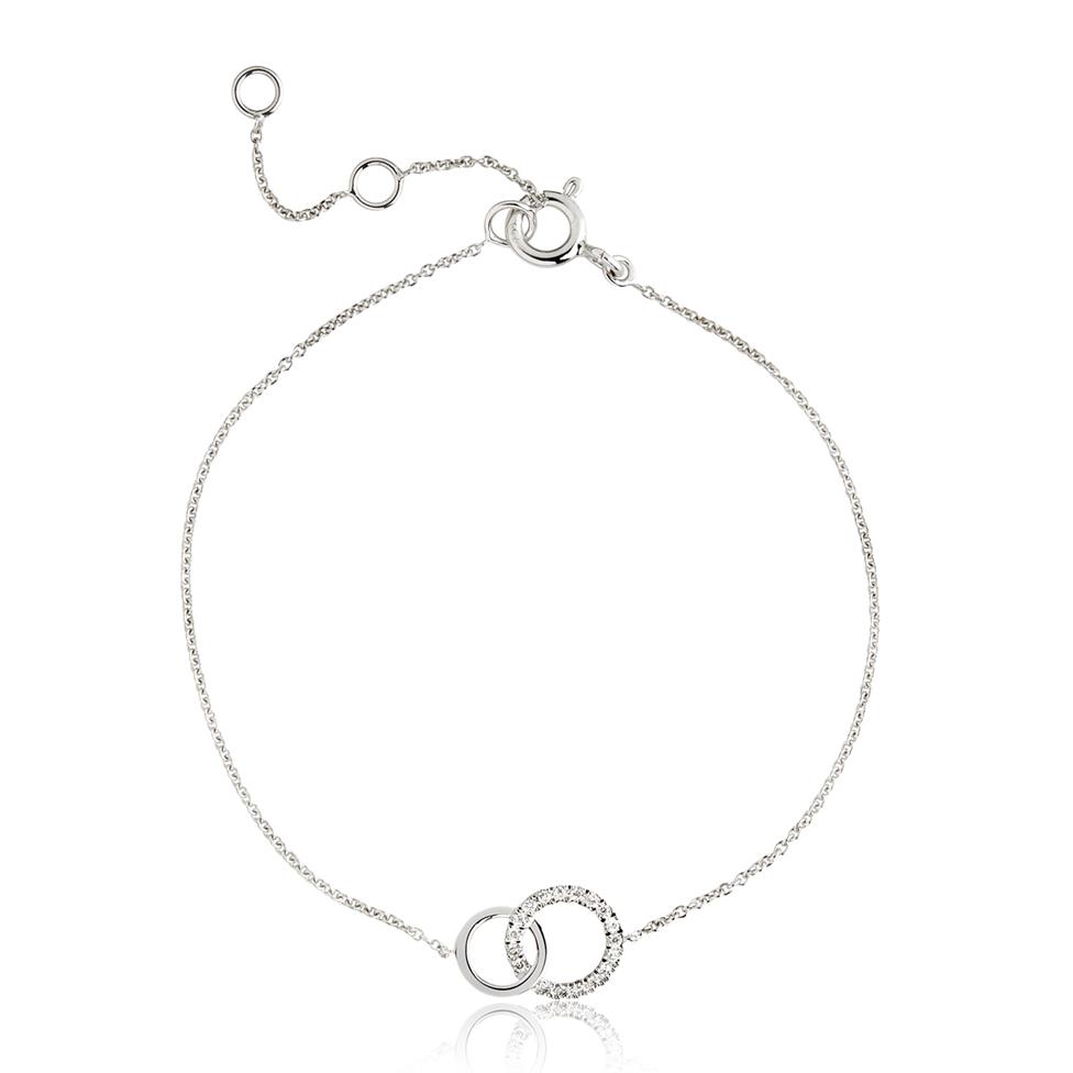 Union 18ct White Gold Diamond Bracelet 0.07ct Thumbnail Image 0
