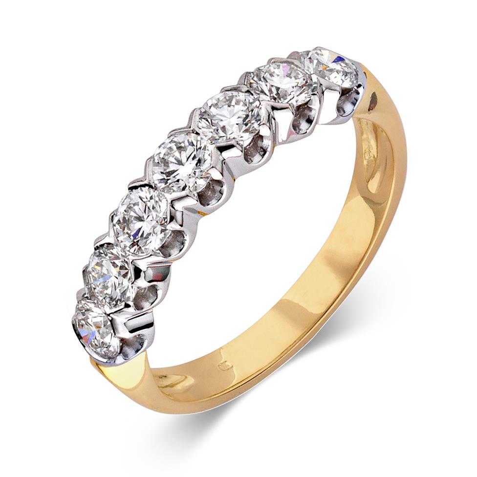 18ct Yellow and White Gold Diamond Eternity Ring 1.00ct Thumbnail Image 0