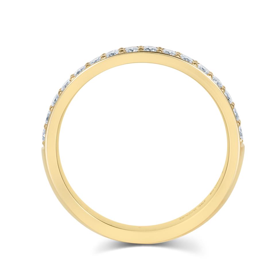 18ct Yellow Gold Diamond Half Eternity Ring 0.30ct Thumbnail Image 2