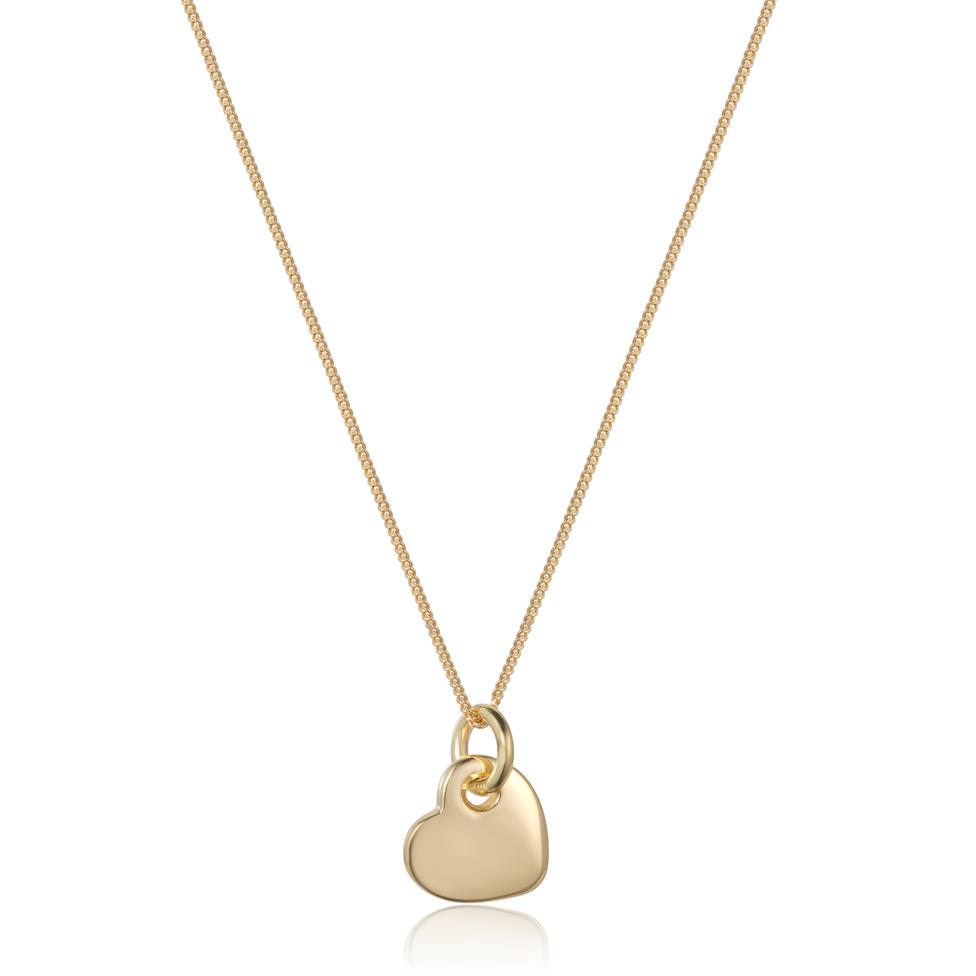 Treasured 18ct Yellow Gold Heart Design Pendant Thumbnail Image 0