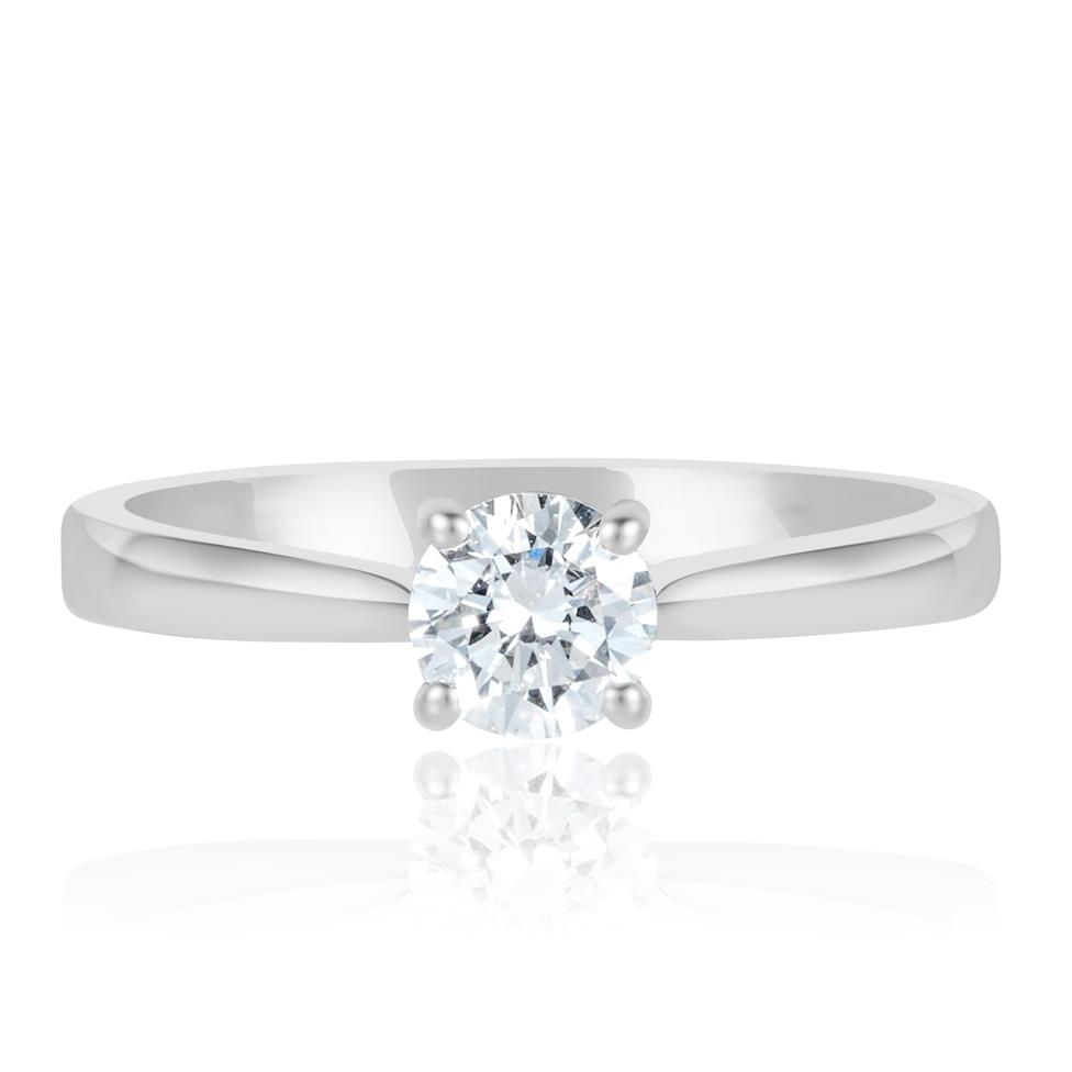 Platinum Diamond Solitaire Engagement Ring 0.50ct Thumbnail Image 1