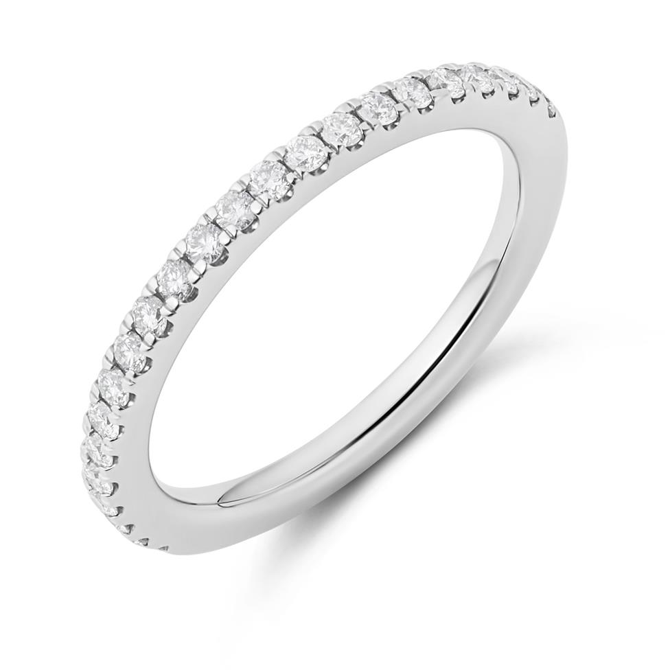 Platinum Diamond Half Eternity Ring 0.27ct Thumbnail Image 0