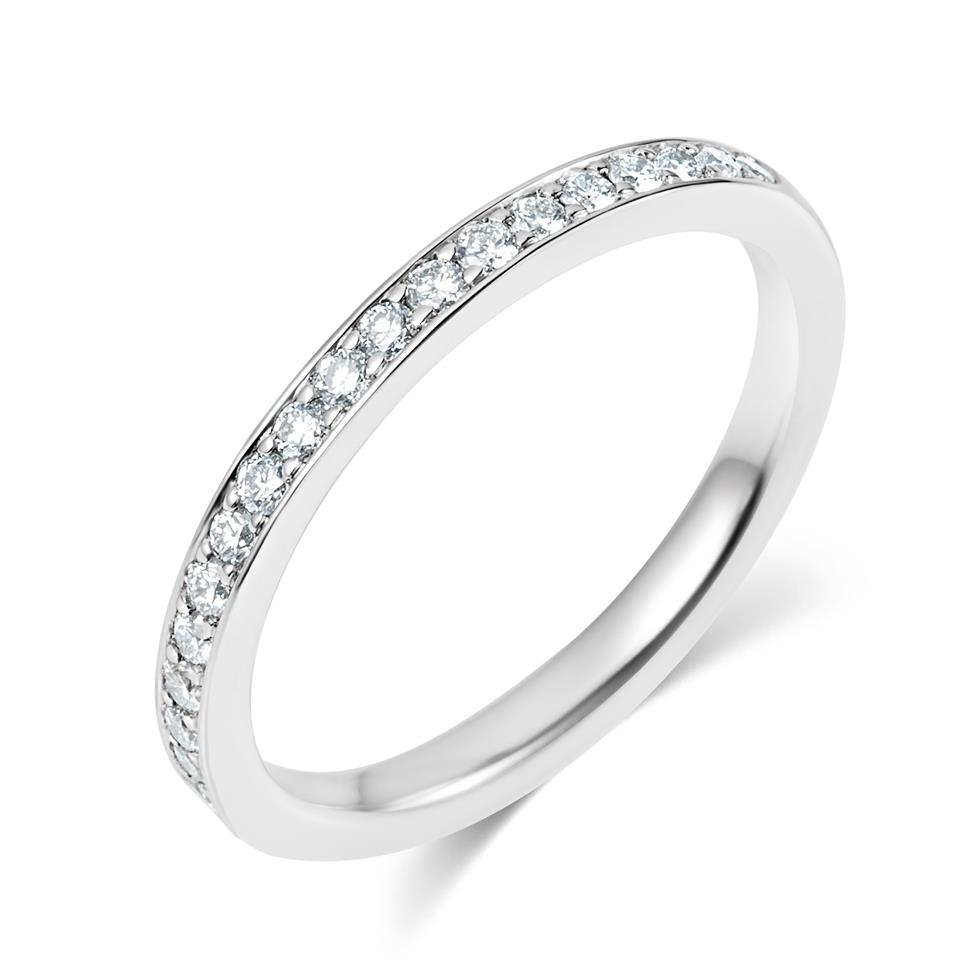 Platinum Diamond Half Eternity Ring 0.27ct Thumbnail Image 0