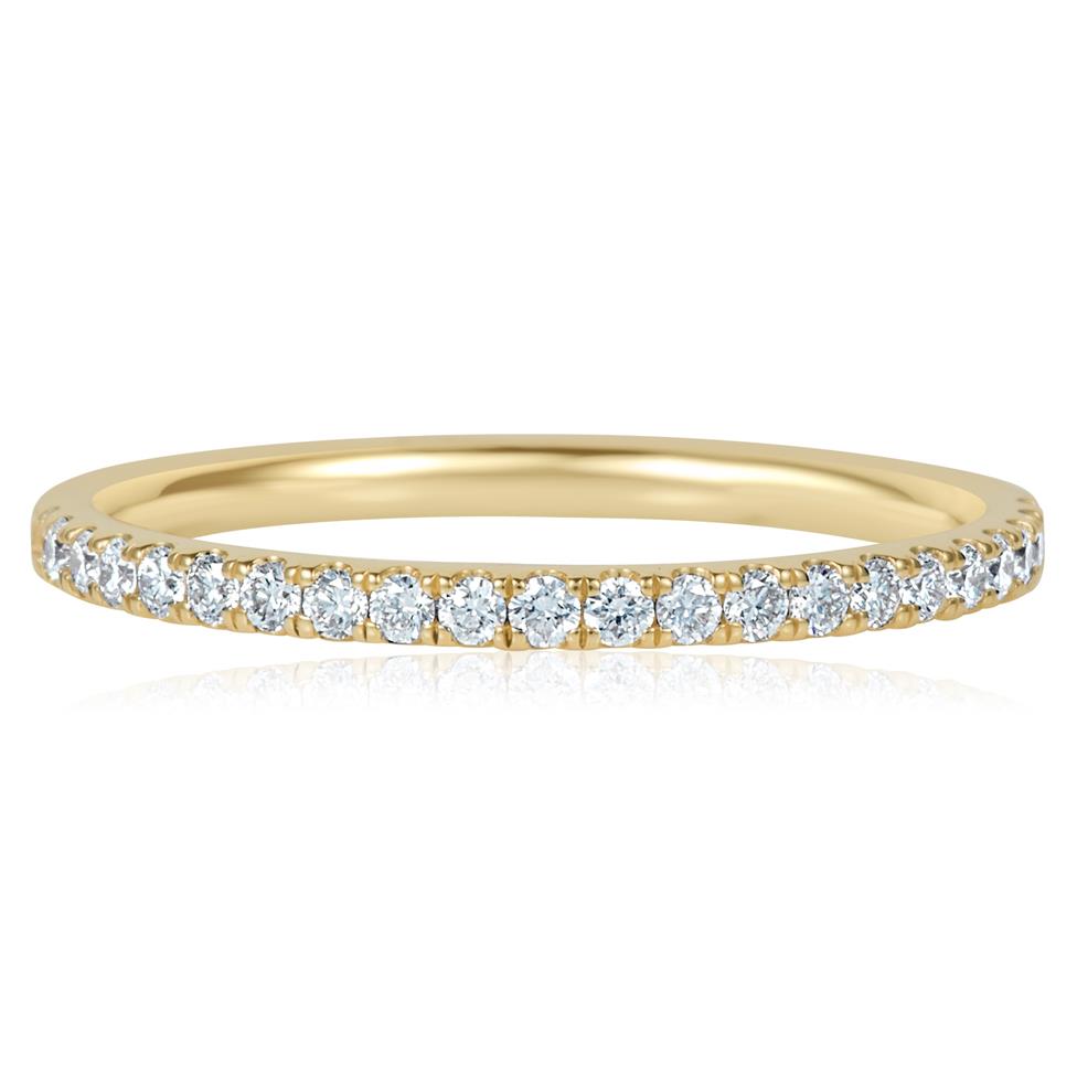 18ct Yellow Gold Diamond Half Eternity Ring 0.25ct Thumbnail Image 2