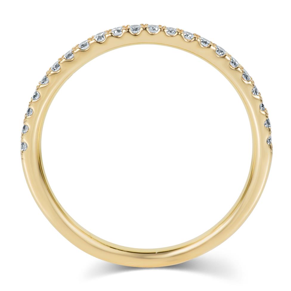 18ct Yellow Gold Diamond Half Eternity Ring 0.25ct Thumbnail Image 3