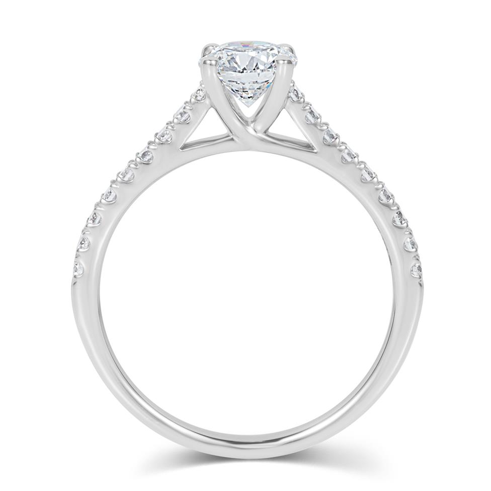 Platinum Diamond Solitaire Engagement Ring 1.00ct Thumbnail Image 3