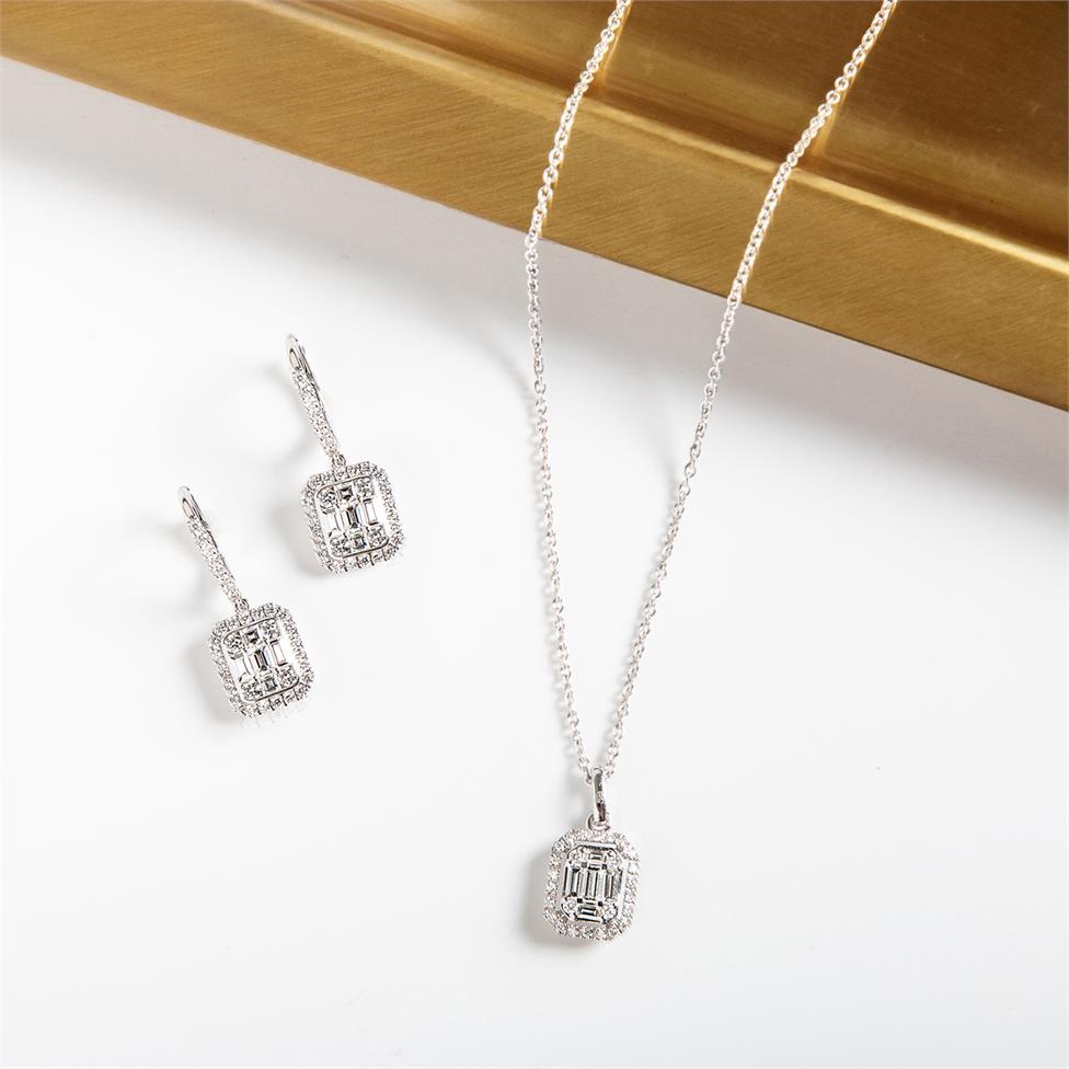 Odyssey 18ct White Gold Diamond Necklace 0.48ct Thumbnail Image 2