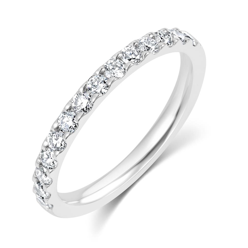 Platinum Diamond Half Eternity Ring 0.50ct Thumbnail Image 0