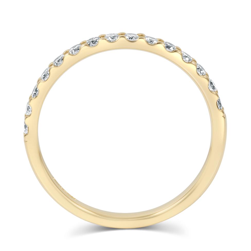 18ct Yellow Gold Diamond Half Eternity Ring 0.33ct Thumbnail Image 3