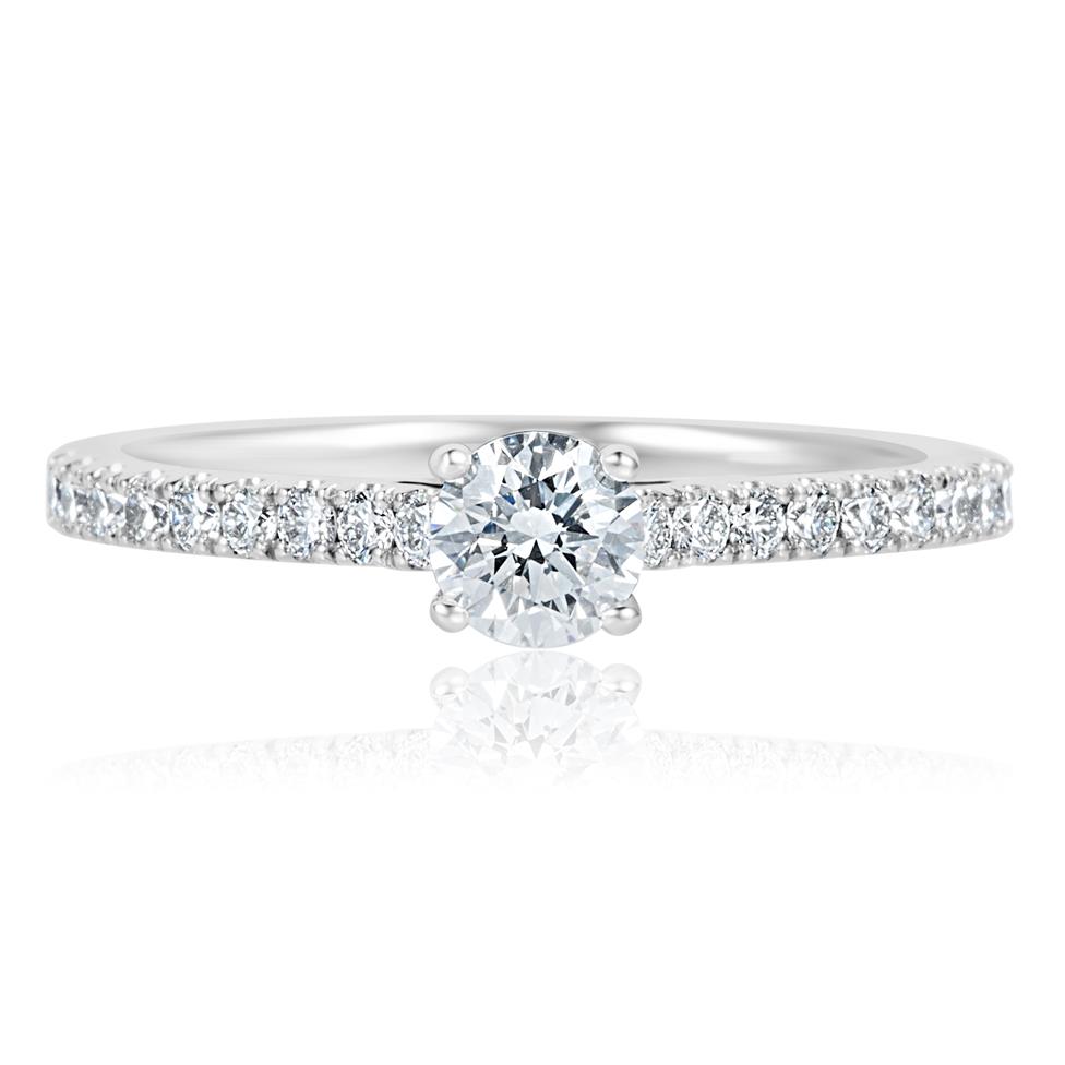 Platinum Diamond Solitaire Engagement Ring 0.65ct Thumbnail Image 1