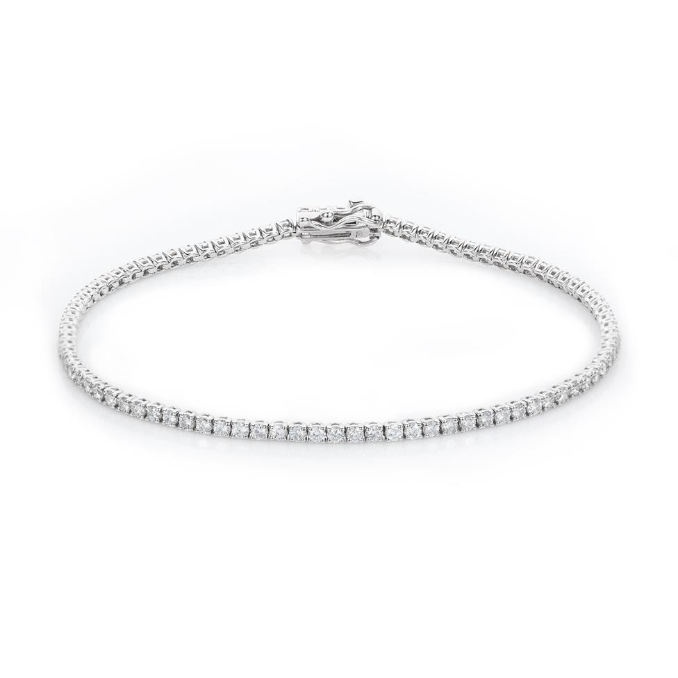 18ct White Gold Diamond Tennis Bracelet 2.00ct Thumbnail Image 0