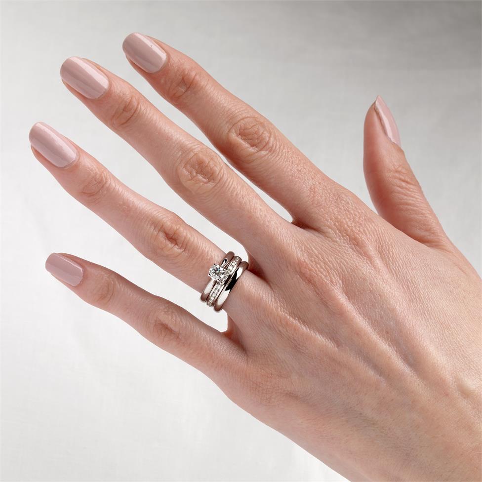 Platinum Classic Design Diamond Solitaire Engagement Ring 0.50ct Thumbnail Image 1
