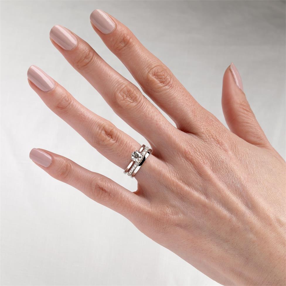 Platinum Six Claw Design Diamond Solitaire Engagement Ring 0.70ct Thumbnail Image 1