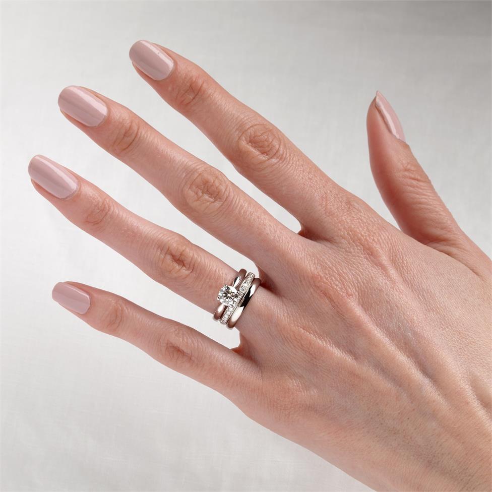 Platinum Classic Design Diamond Solitaire Engagement Ring 1.00ct Thumbnail Image 1