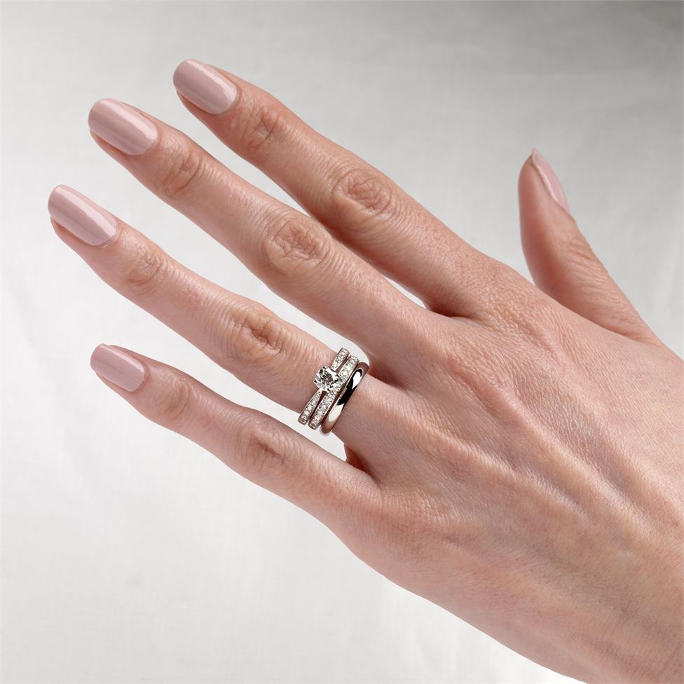 Platinum Diamond Half Eternity Ring 0.30ct Thumbnail Image 1