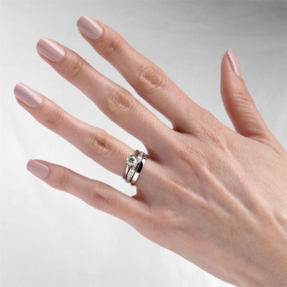 Platinum Diamond Half Eternity Ring 0.23ct Thumbnail Image 1