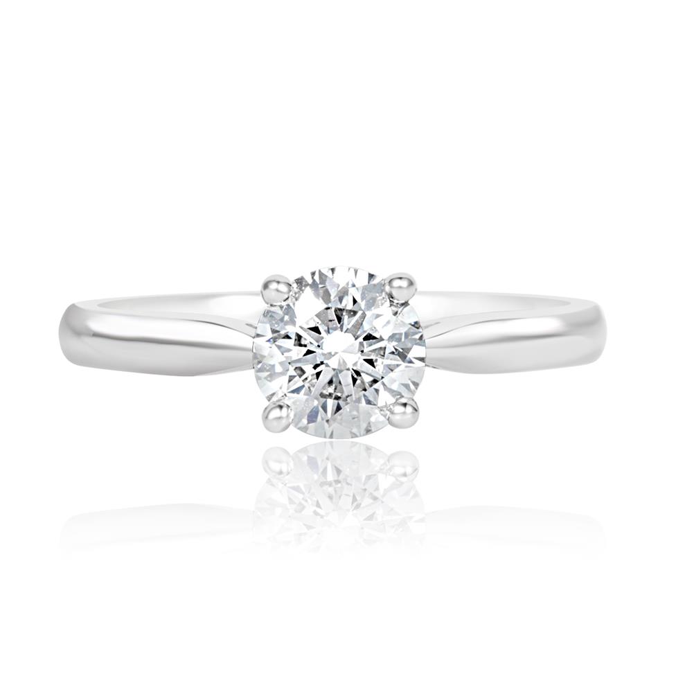 Platinum Classic Design Diamond Solitaire Engagement Ring 1.00ct Thumbnail Image 2