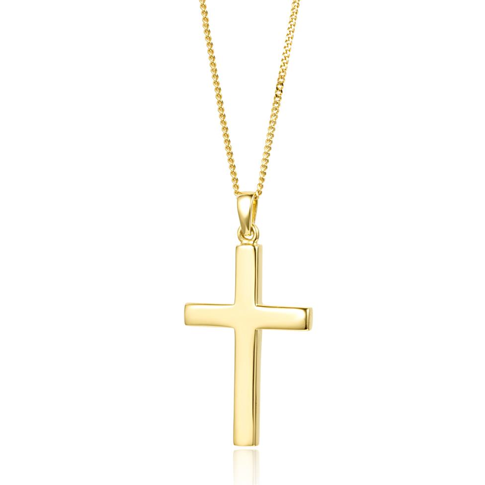 18ct Yellow Gold Cross Pendant Thumbnail Image 0