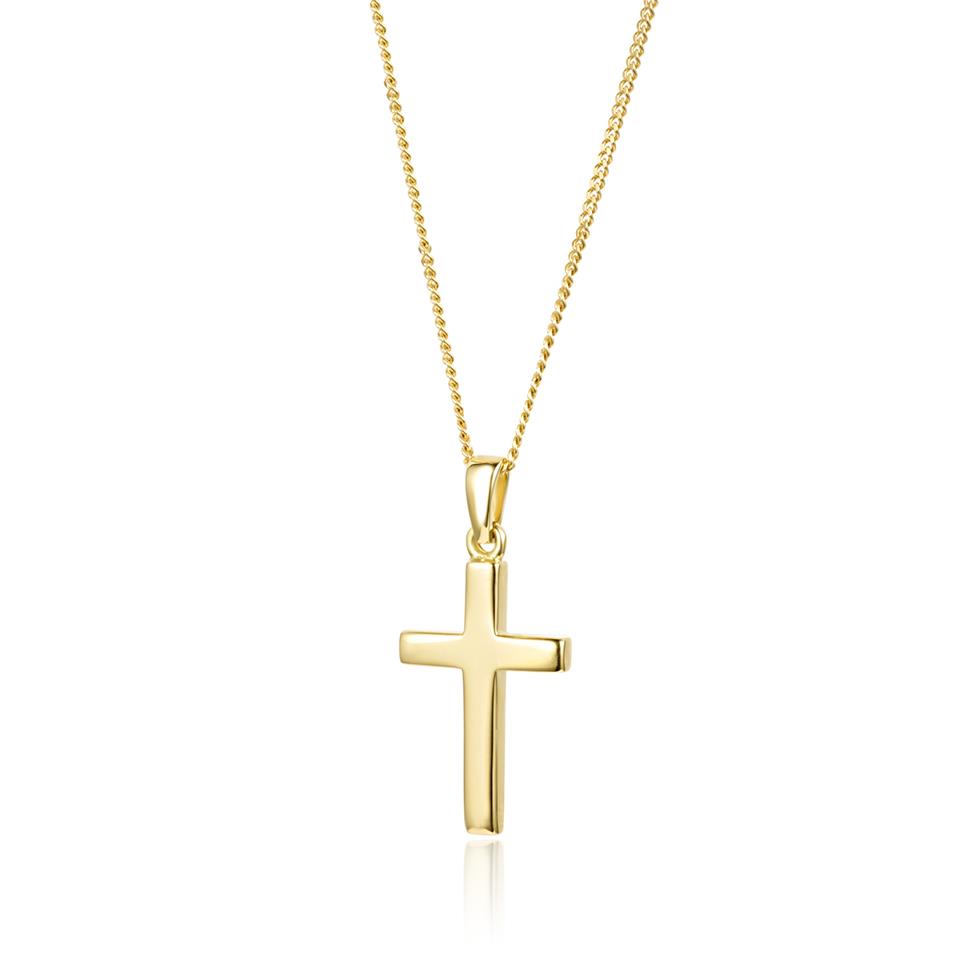 18ct Yellow Gold Cross Pendant Thumbnail Image 0