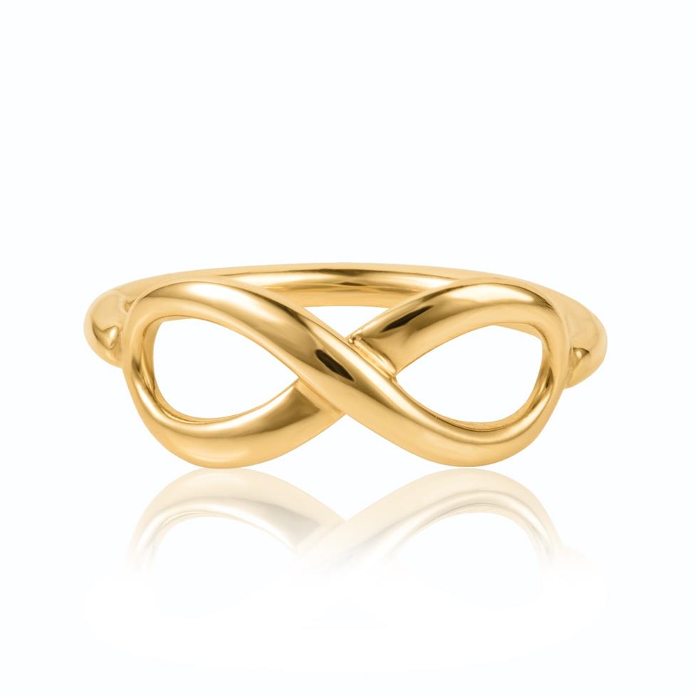 Infinity 18ct Yellow Gold Dress Ring Thumbnail Image 2