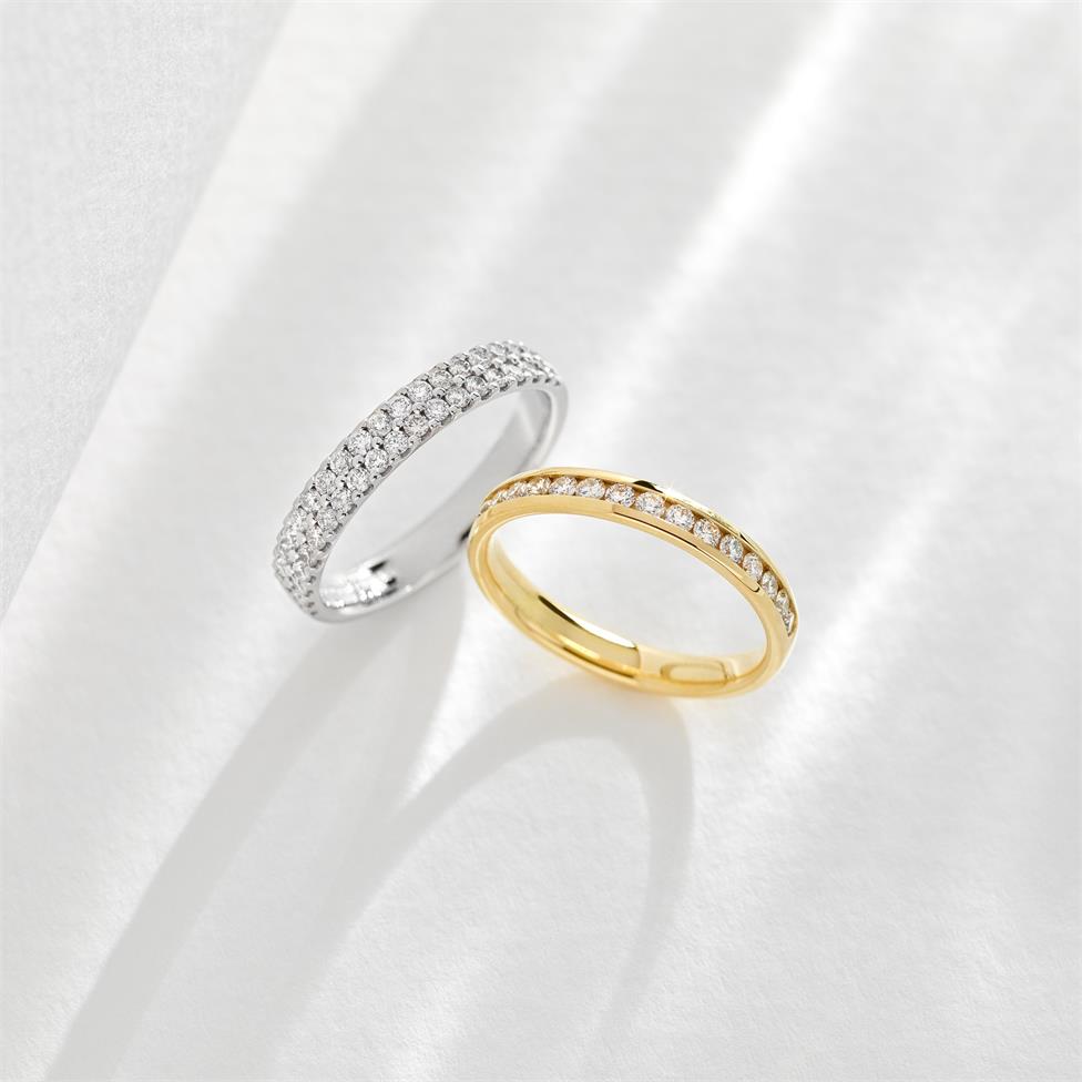 18ct Yellow Gold Diamond Half Eternity Ring 0.33ct Thumbnail Image 2