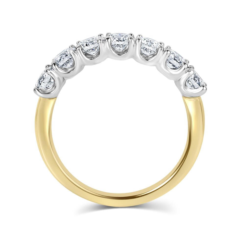 18ct Yellow Gold Diamond Half Eternity Ring 1.05ct Thumbnail Image 2