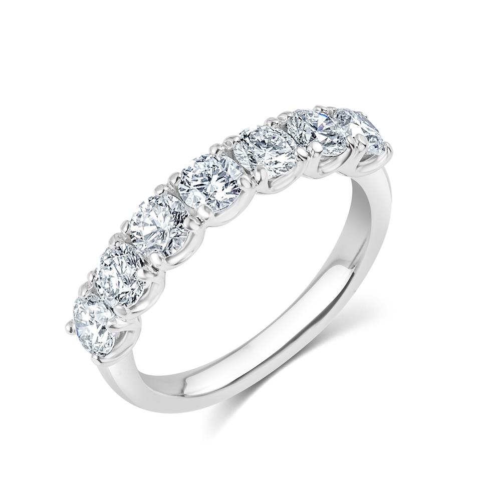 Platinum Diamond Half Eternity Ring 1.40ct Thumbnail Image 0