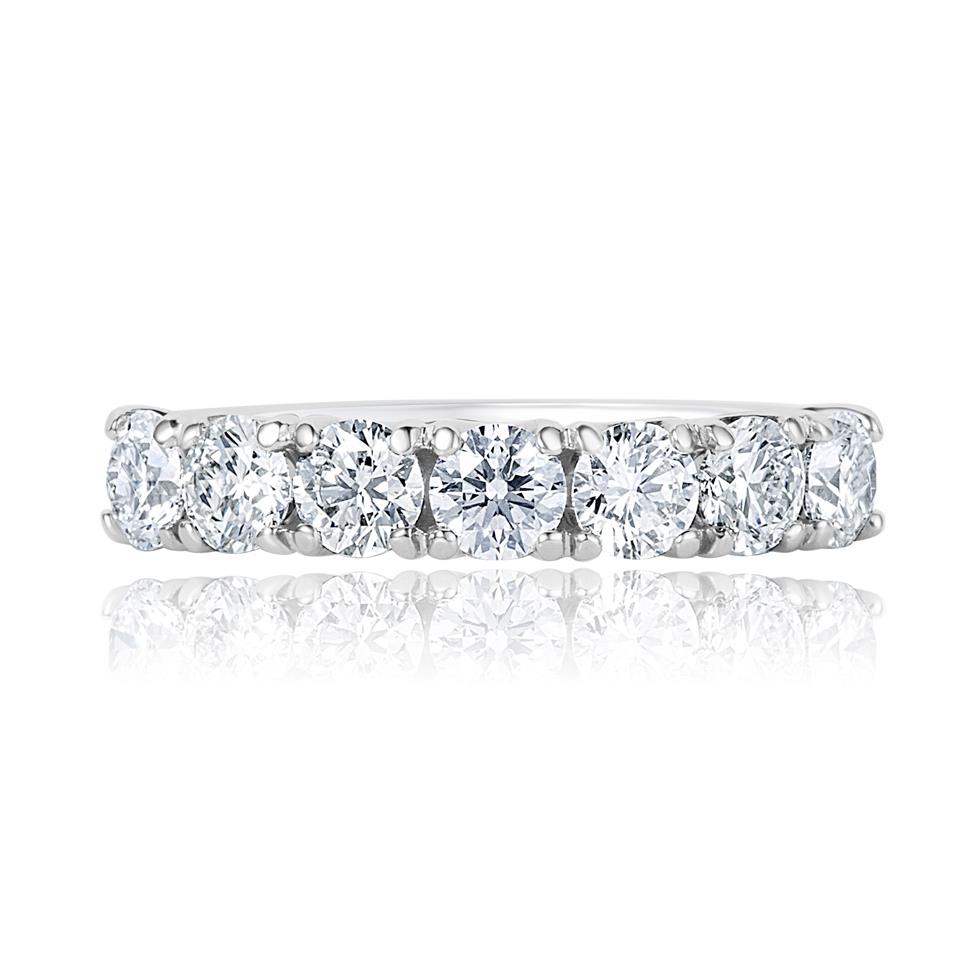 Platinum Diamond Half Eternity Ring 1.40ct Thumbnail Image 1
