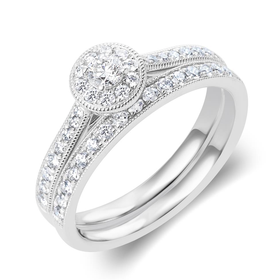 Platinum Diamond Half Eternity Ring 0.20ct Thumbnail Image 3