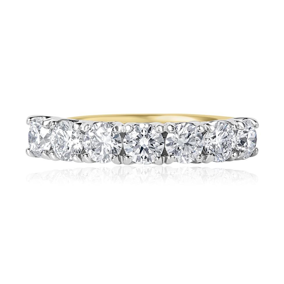 18ct Yellow Gold Diamond Half Eternity Ring 1.65ct Thumbnail Image 3