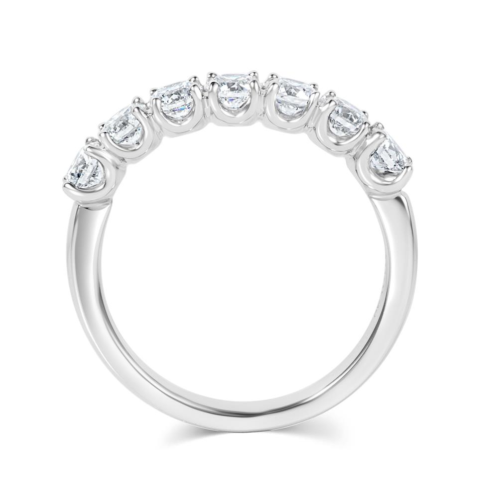 Platinum Diamond Half Eternity Ring 1.05ct Thumbnail Image 3